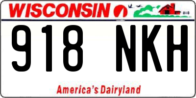WI license plate 918NKH