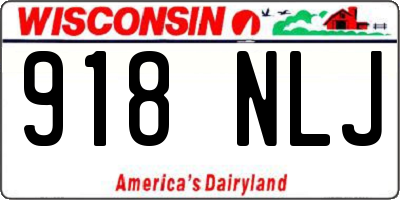 WI license plate 918NLJ
