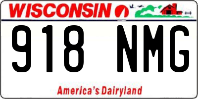 WI license plate 918NMG