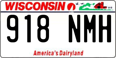 WI license plate 918NMH