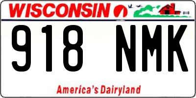 WI license plate 918NMK