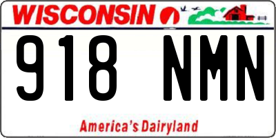WI license plate 918NMN