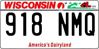 WI license plate 918NMQ