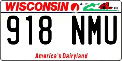 WI license plate 918NMU