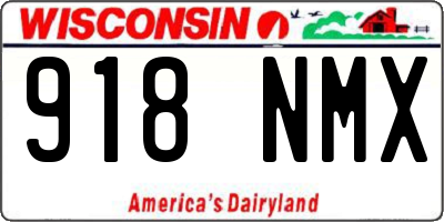 WI license plate 918NMX