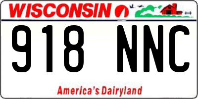 WI license plate 918NNC