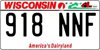 WI license plate 918NNF
