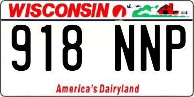WI license plate 918NNP