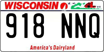 WI license plate 918NNQ