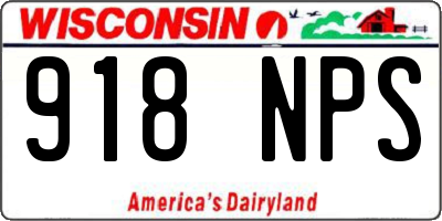 WI license plate 918NPS