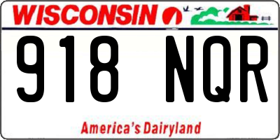 WI license plate 918NQR