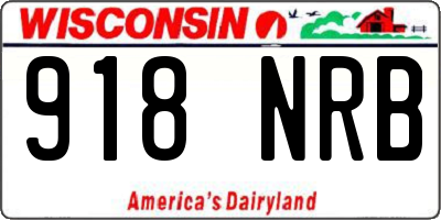 WI license plate 918NRB
