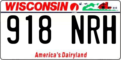 WI license plate 918NRH
