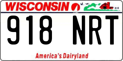 WI license plate 918NRT