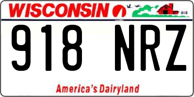 WI license plate 918NRZ