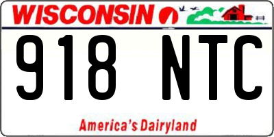 WI license plate 918NTC