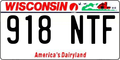 WI license plate 918NTF