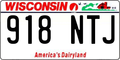 WI license plate 918NTJ