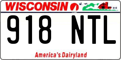 WI license plate 918NTL