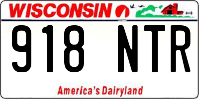 WI license plate 918NTR