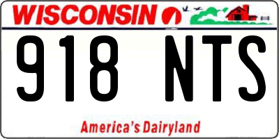 WI license plate 918NTS
