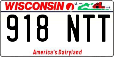 WI license plate 918NTT