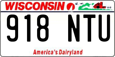 WI license plate 918NTU