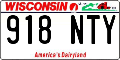 WI license plate 918NTY