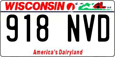 WI license plate 918NVD