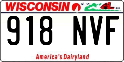 WI license plate 918NVF