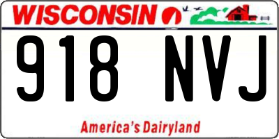 WI license plate 918NVJ