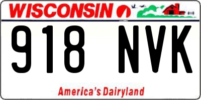 WI license plate 918NVK