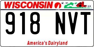 WI license plate 918NVT