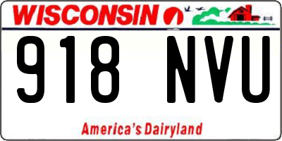 WI license plate 918NVU
