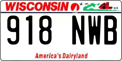 WI license plate 918NWB
