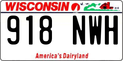 WI license plate 918NWH