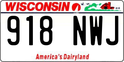 WI license plate 918NWJ