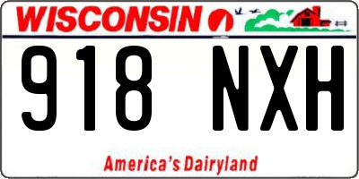 WI license plate 918NXH