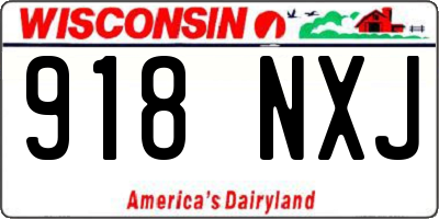 WI license plate 918NXJ
