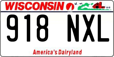WI license plate 918NXL