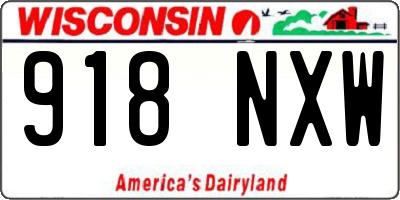 WI license plate 918NXW