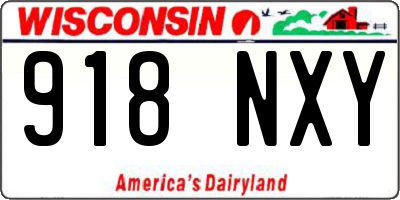WI license plate 918NXY