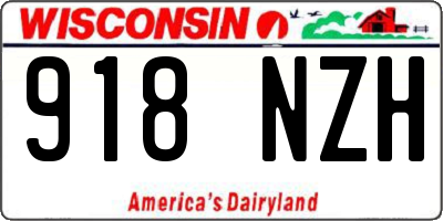 WI license plate 918NZH