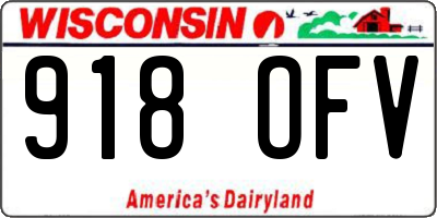 WI license plate 918OFV