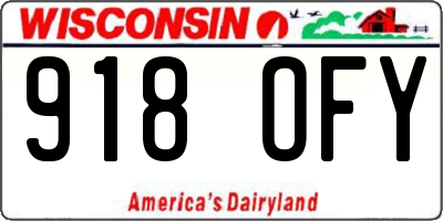 WI license plate 918OFY