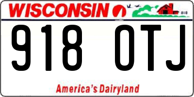 WI license plate 918OTJ