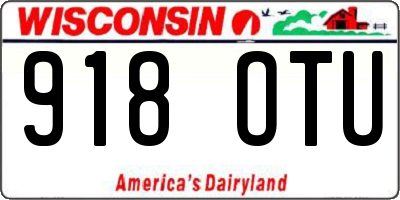WI license plate 918OTU