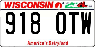 WI license plate 918OTW