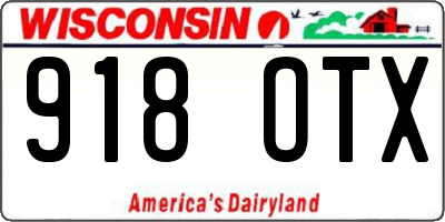 WI license plate 918OTX