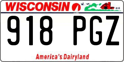 WI license plate 918PGZ